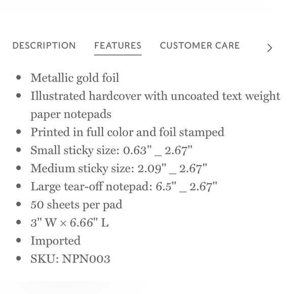 New! Rifle Paper Co. Sticky Notes & Pocket Notebooks - Picture 9 of 9